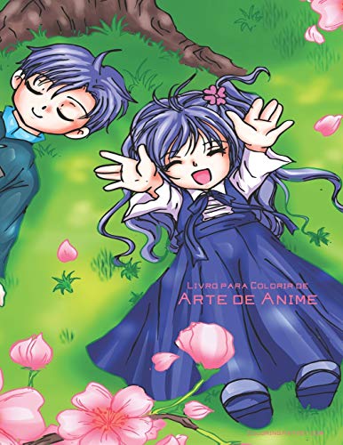 Livro para Colorir de Arte de Anime (Portuguese Edition)