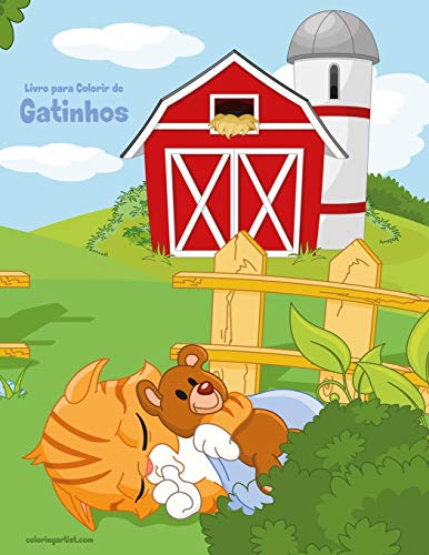 Livro Para Colorir De Gatinhos (Portuguese Edition)