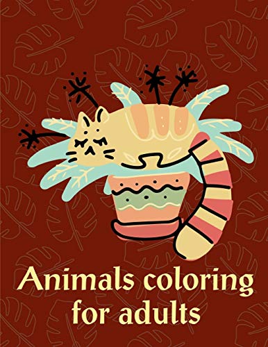 Animals Coloring For Adults: Art Beautiful And Unique Design For Baby ,Toddlers Learning (Genius Activities)