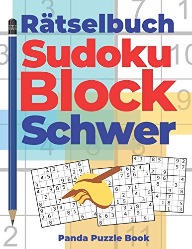 Rätselbuch Sudoku Block Schwer: Logikspiele Für Erwachsene (German Edition)