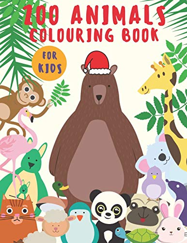Zoo Animals Colouring Book: For Kids (Great Gift For Boys & Girls)