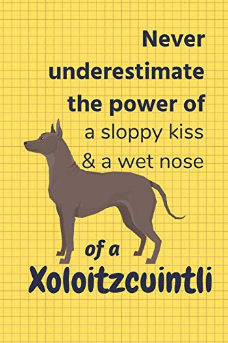 Never Underestimate The Power Of A Sloppy Kiss & A Wet Nose Of A Xoloitzcuintli: For Xoloitzcuintli Dog Fans