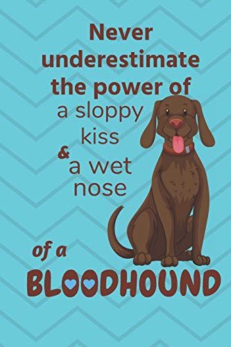 Never Underestimate The Power Of A Sloppy Kiss And A Wet Nose Of A Bloodhound: For Bloodhound Dog Fans