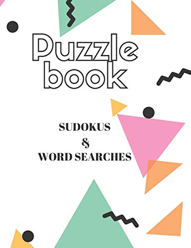 Puzzle Book: Sudokus & Words Search (Mots M?l?s) En Anglais Pour Petits Et Grands Format A4, 36 Pages (French Edition)