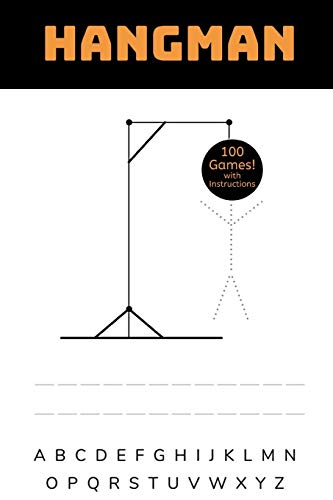 Hangman: A Classic Word Game Activity Book - For Kids And Adults - Novelty Themed Gifts - Travel Size