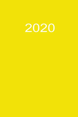 2020: Wochen Notizkalender 2020 A5 Gelb (German Edition)