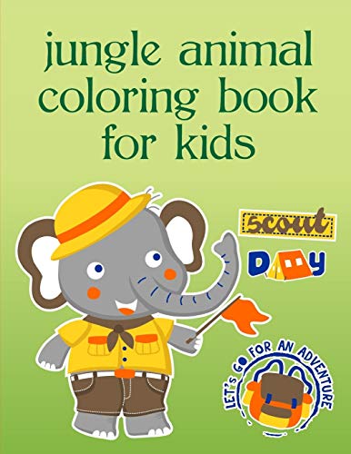 Jungle Animal Coloring Book For Kids: Funny Image age 2-5, special Christmas design (Humor Animals)