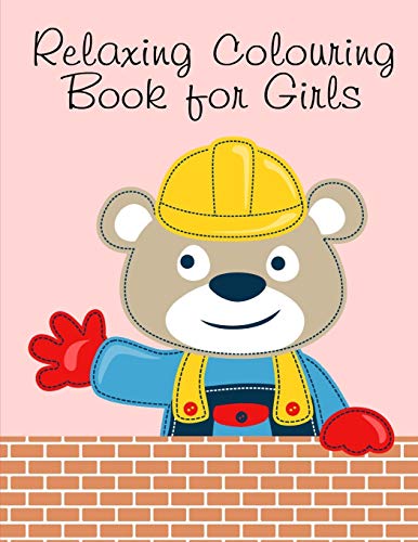 Relaxing Colouring Book For Girls: Christmas Coloring Book For Children,Preschool,Kindergarten Age 3-5 (Happy Animals)