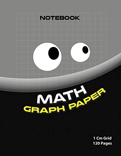 Math Graph Paper ( Black Edition ): 1Cm Grid Maths Book ( Color : Black 120 Pages ) (French Edition)