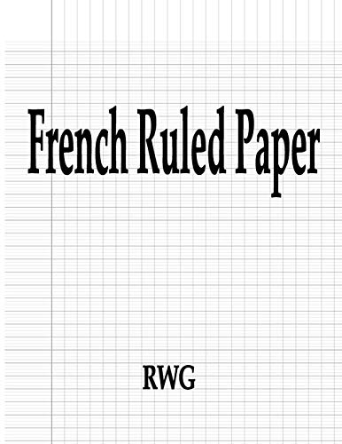 French Ruled Paper: 50 Pages 8.5" X 11" - 9781684119615