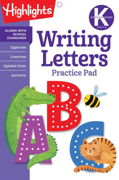Kindergarten Writing Letters (Highlights? Learn on the Go Practice Pads)