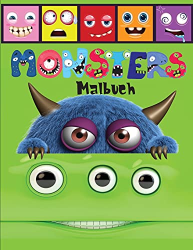Monsters Malbuch: Ein Gruseliges Und Lustiges Mal-Und Activity-Buch F?r Kinder Mit Monster-Alphabet (German Edition)