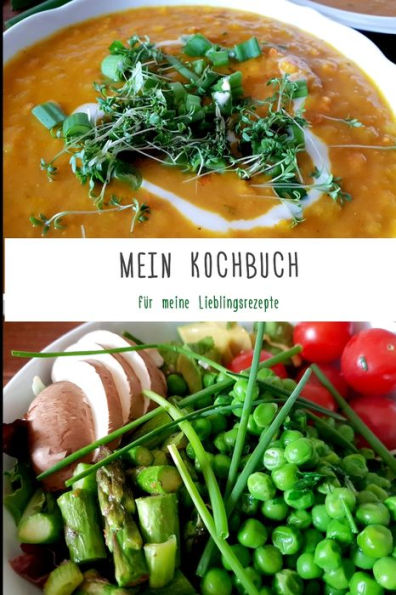 Mein Kochbuch : F?r Meine Lieblingsrezepte - Rezeptbuch Zum Selberschreiben F?r Vegetarier - Format 6 X 9 Zoll - Mit Inhaltsverzeichnis - Seiten F?r 75 Rezepte - Softcover Gl?nzend