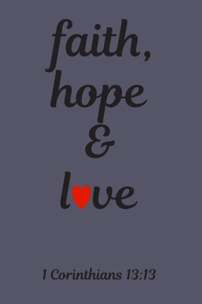 faith, hope & love: 1 Corinthians 13:13