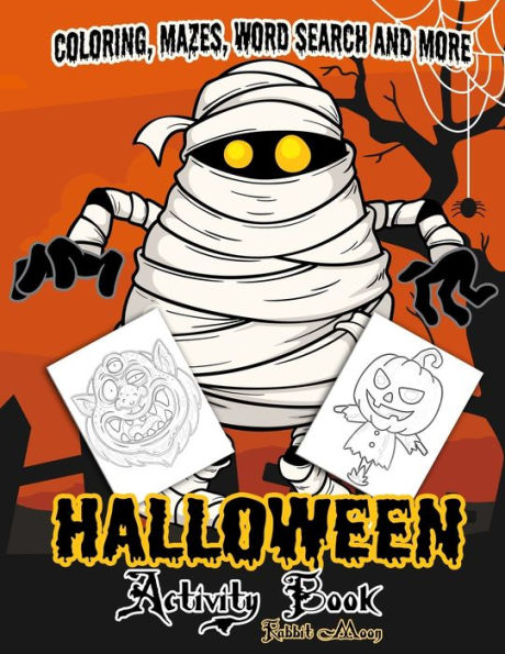 Halloween Activity Book: A Fun Kid Workbook Game For Learning, Coloring, Mazes, Word Search And More ! (Halloween Collection) - 9781688213005