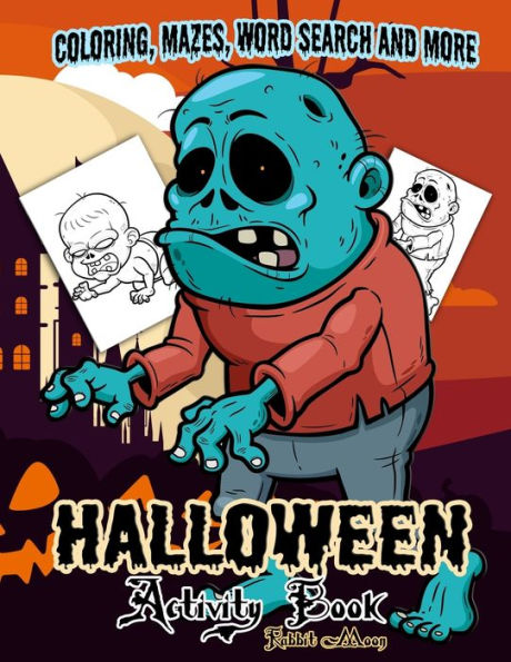 Halloween Activity book: A Fun Kid Workbook Game For Learning, Coloring, Mazes, Word Search and More ! (Halloween Collection) - 9781688213050