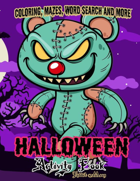 Halloween Activity Book: A Fun Kid Workbook Game For Learning, Coloring, Mazes, Word Search And More ! (Halloween Collection) - 9781688213173