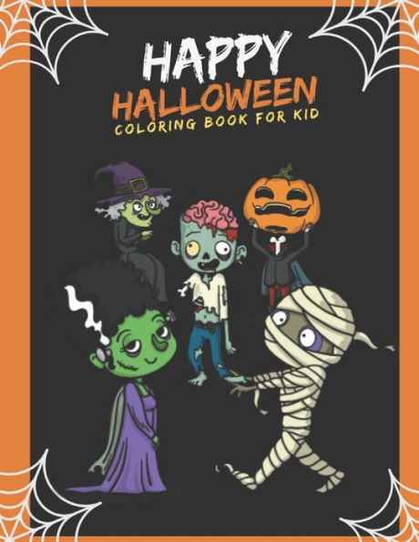 Happy Halloween: coloring book for kid (halloween62)