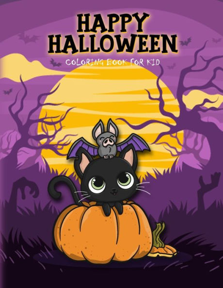 Happy Halloween: coloring book for kid (Halloween62) - 9781688334519