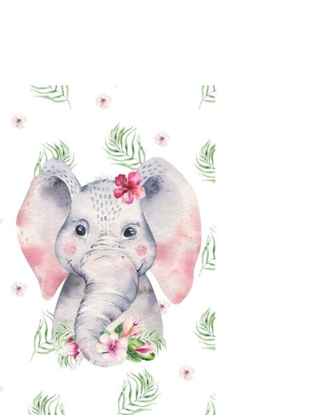 Web Address And Password Book : Cute Watercolor Elephant