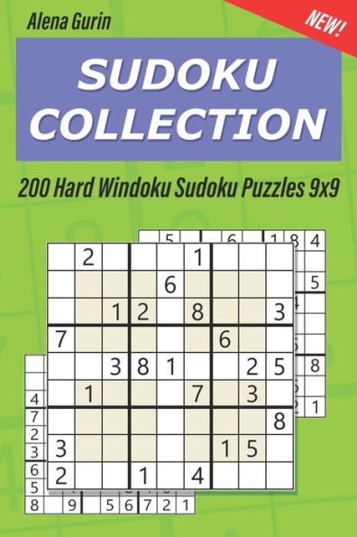 Sudoku Collection : 200 Hard Windoku Sudoku Puzzles 9X9