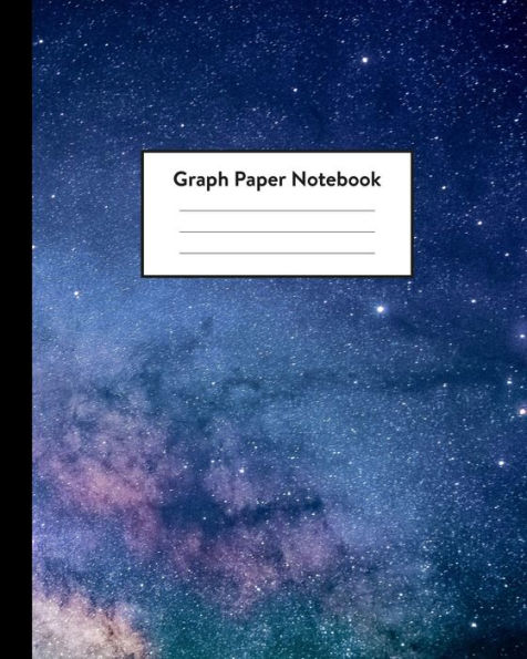 Graph Paper Notebook: 5 x 5 squares per inch, Quad Ruled - 8 x 10 | Outer Space Constellations | Math and Science Composition Notebook for for ... Girls, Teens And Students (School Essentials)