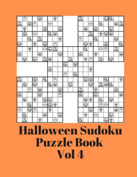 Halloween Sudoku Puzzle Book Volume 4: Hard Sudoku Puzzles For Seniors, Adults, Memory Loss