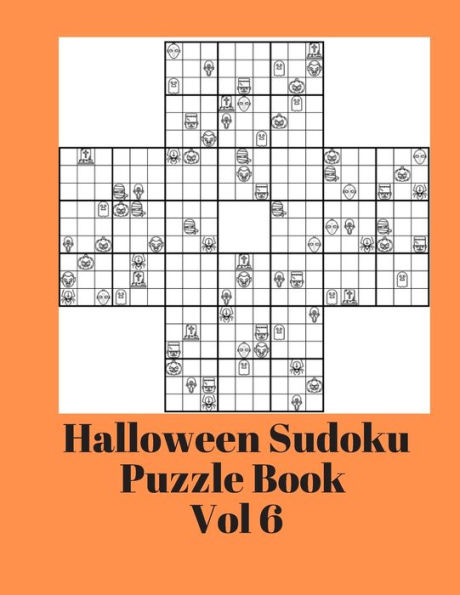 Halloween Sudoku Puzzle Book Volume 6: Brain Game With Icons NEW Extreme Challenge