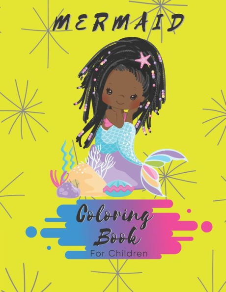 Mermaid Coloring Book : For Girls 4-6 Kids - 30 Pages - Made In Usa - Size 8.5X11