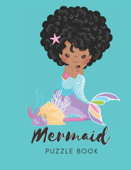Mermaid Puzzle Book : Connect The Dots Puzzles - 30 Pages - Paperback - Made In Usa - Size 8.5 X 11 - For Children