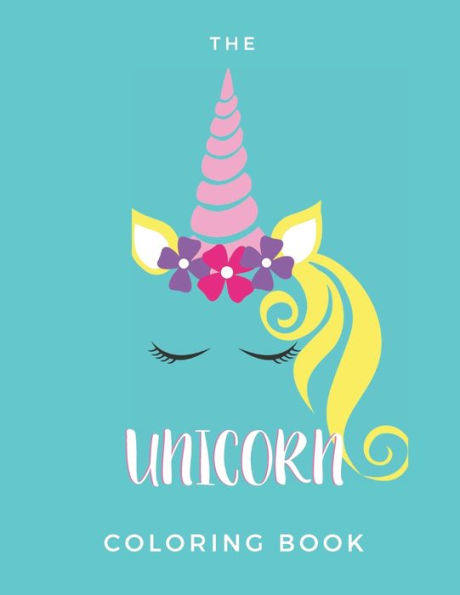 The Unicorn Coloring Book : Coloring Booklet For Children - 20 Pages - Paperback - Made In Usa - Size 8.5 X 11