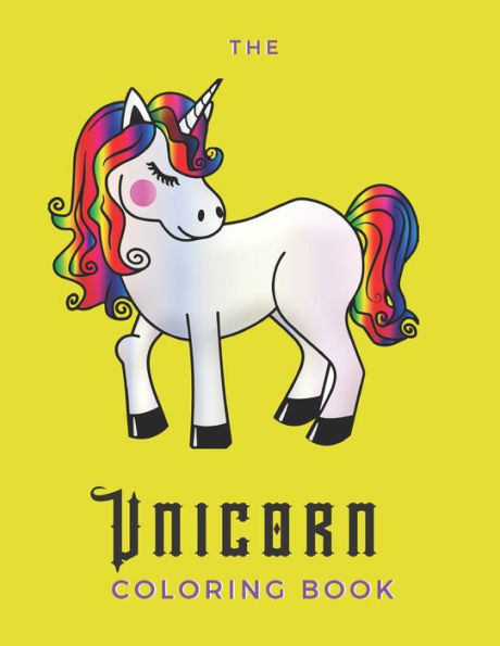 The Unicorn Coloring Book : For Adults With Anxiety Disorder - 25 Pages - Paperback - Made In Usa - Size 8.5 X 11