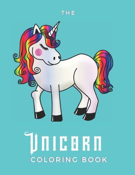 The Unicorn Coloring Book : For Stress Release - 25 Pages - Paperback - Made In Usa - Size 8.5 X 11