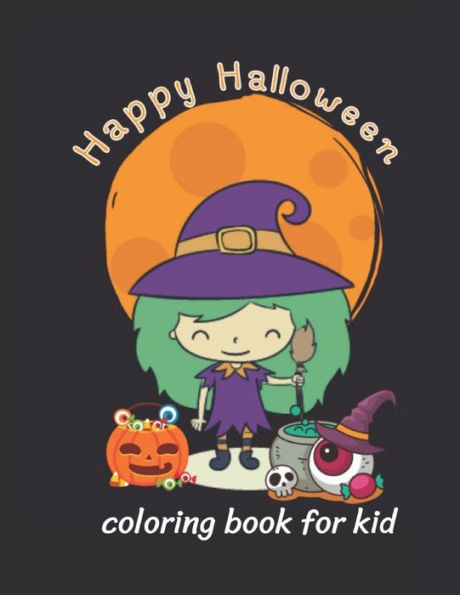 Happy Halloween: coloring book for kid (halloween62) - 9781693957888
