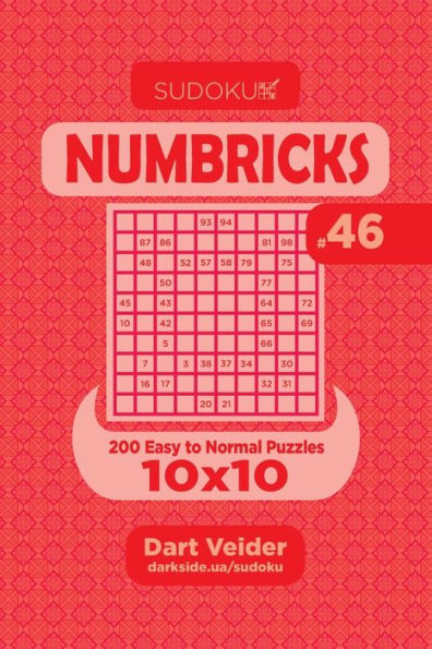 Sudoku Numbricks - 200 Easy To Normal Puzzles 10X10 - 9781694735164