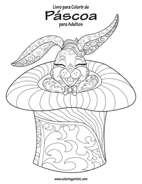 Livro Para Colorir De Páscoa Para Adultos