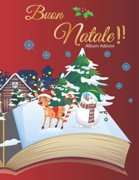 Buon Natale Album Adesivi: Album Adesivi | A4+ bianco | 35 pagine senza silicone- silicone free paper | idea regalo natale (Italian Edition) - 9781695214330