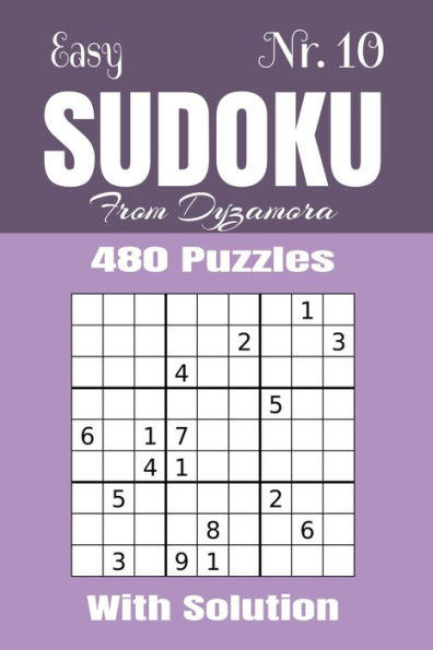 Easy Sudoku Nr.10: 480 puzzles with solution