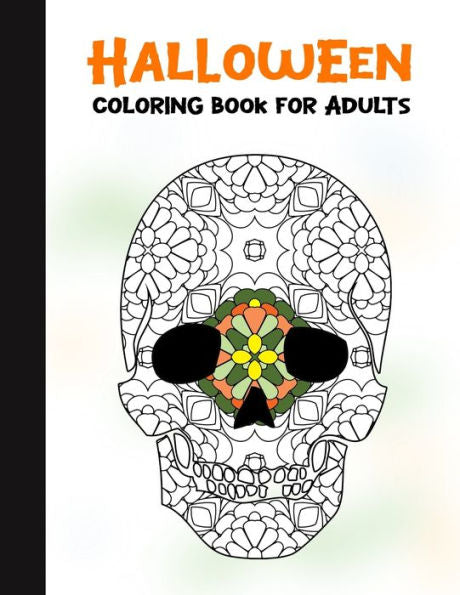 Halloween Coloring Book for Adults: 50 Halloween Illustrations Printed On One Side, Safe For Markers | Fun Craft Activity Gift | Stress Relieving Designs (Spooky House) - 9781696291491