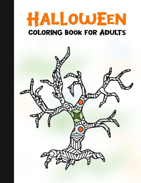 Halloween Coloring Book for Adults: 50 Halloween Illustrations Printed On One Side, Safe For Markers | Fun Craft Activity Gift | Stress Relieving Designs (Spooky House) - 9781696292832