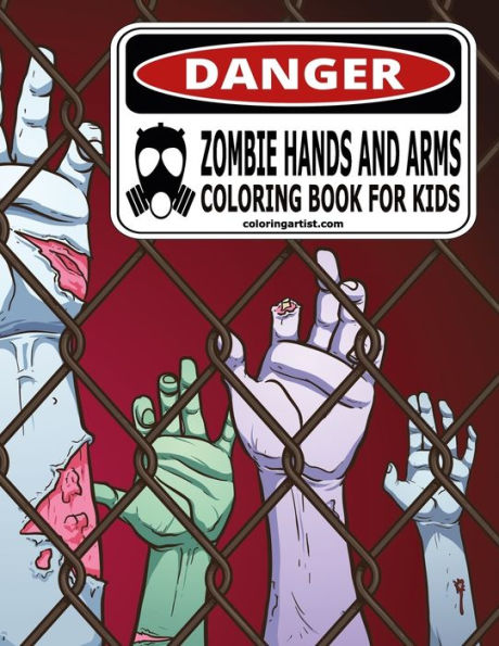 Zombie Hands And Arms Coloring Book For Kids 1