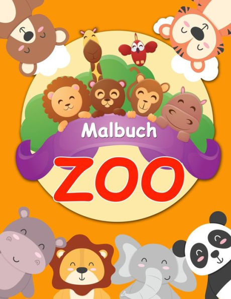 Malbuch Zoo : Malbuch Lustig Zootiere F?r Clevere Kids Ab 2 - 5