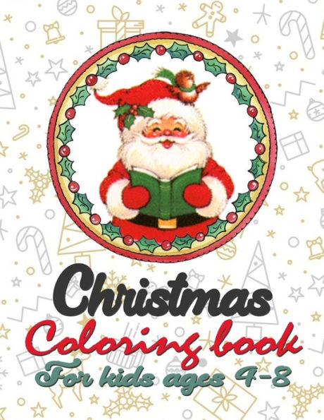Libro para colorear navideño para niños de 4 a 8 años: divertido libro para colorear con lindos animales navideños y relajantes escenas navideñas