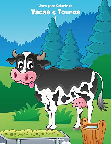 Livro para Colorir de Vacas e Touros 1 (Portuguese Edition)