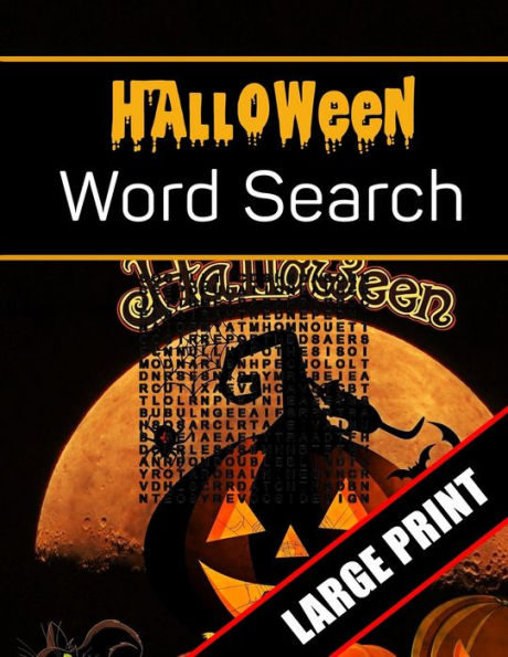 Halloween Word Search Large Print: 96 Word Search Activities for Everyone (Holiday Word Search) - 9781700186942