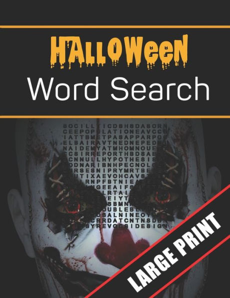 Halloween Word Search Large Print: 96 Word Search Activities for Everyone (Holiday Word Search) - 9781700186959