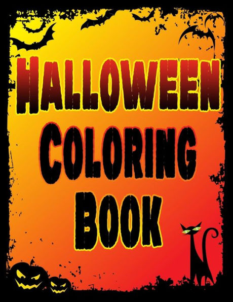 Halloween Coloring Book: Jumbo Halloween Coloring Pages