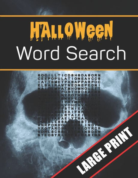 Halloween Word Search Large Print: 96 Word Search Activities for Everyone (Holiday Word Search) - 9781700508898