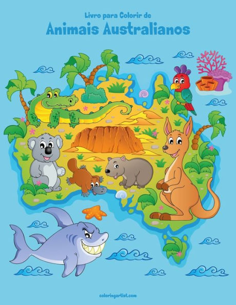 Livro Para Colorir De Animais Australianos 1