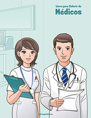 Livro para Colorir de M??dicos (Portuguese Edition)